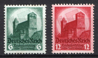 1934 Third Reich, Germany (Mi. 546 - 547, Full Set, CV $110, MNH)