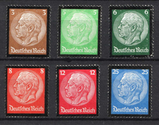 1934 Third Reich, Germany (Mi. 548 - 553, Full Set, CV $180, MNH)