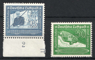 1938 Third Reich, Germany, Airmail (Mi. 669 - 670, Full Set, CV $70, MNH)