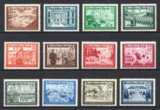 1939 Third Reich, Germany (Mi. 702 - 713, Full Set, CV $110, MNH)