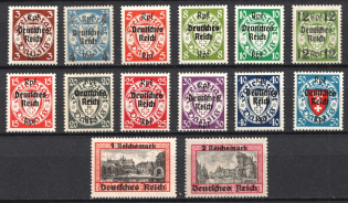 1939 Third Reich, Germany (Mi. 716 - 729, Full Set, CV $290, MNH)