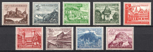 1939 Third Reich, Germany (Mi. 730 y - 734 y, 735 x, 736 y - 738 y, Full Set, CV $120, MNH)