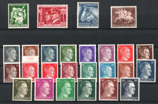 1941-44 Third Reich, Germany (Full Sets, CV $60)
