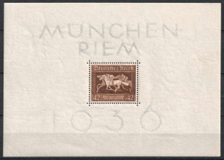 1936 Third Reich, Germany, Souvenir Sheet (Mi. Bl. 4 X, CV $40, MNH)