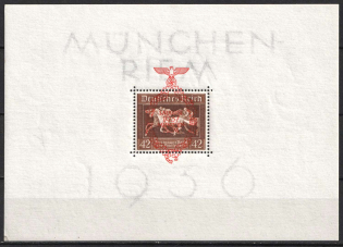 1937 Third Reich, Germany, Souvenir Sheet (Mi. Bl. 10, CV $230, MNH)