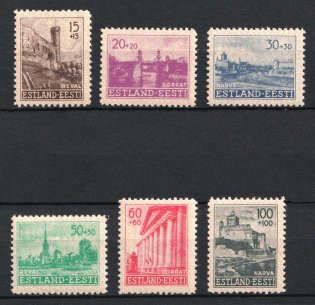 1941 Estonia, German Occupation, Germany (Mi. 4 - 9, Full Set, MNH)