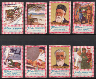 Tobler Chocolate, Red Cross, International Language 'IDO', Switzerland, Stock of Cinderellas, Non-Postal Stamps, Labels, Advertising, Charity, Propaganda