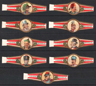 Friedensliga Cigar bands, Sigarenbandjes, Stock of Cinderellas, Non-Postal Stamps, Labels, Advertising, Charity, Propaganda
