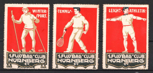 Sport, Nuremberg, Germany, Stock of Rare Cinderellas, Non-postal Stamps, Labels, Advertising, Charity, Propaganda