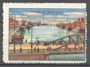 Latvia Liepaja Baltic Non-Postal Label (MNH)