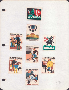 1914 Leipzig, Germany, Stock of Rare Cinderellas, Non-postal Stamps, Labels, Advertising, Charity, Propaganda