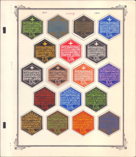 1914 International Exhibition of the Graphics, Book Industry, Leipzig, Germany, Stock of Rare Cinderellas, Non-postal Stamps, Labels, Advertising, Charity, Propaganda