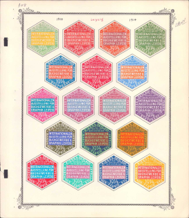 1914 International Exhibition of the Graphics, Book Industry, Leipzig, Germany, Stock of Rare Cinderellas, Non-postal Stamps, Labels, Advertising, Charity, Propaganda