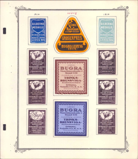 1914 International Exhibition of the Graphics, Book Industry, Leipzig, Germany, Stock of Rare Cinderellas, Non-postal Stamps, Labels, Advertising, Charity, Propaganda