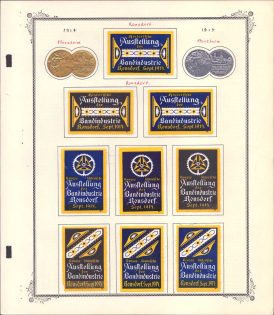 1914 Exhibition of the Industry, Ronsdorf, Germany, Stock of Rare Cinderellas, Non-postal Stamps, Labels, Advertising, Charity, Propaganda