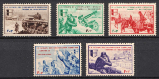 1942 French Legion, Germany (Mi. VI - X, Full Set, CV $50)