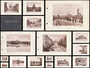 Views of Prague, Czechoslovakia, Collection of Cinderellas, Non-Postal Stamps, Labels, Advertising, Charity, Propaganda, Album with Photos