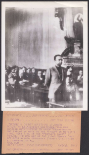 1944 Albrecht von Hagen, German Resistance Fighter, Nazi Trial, ACME Newspictures, United States, WWII, Stock of Cinderellas, Non-Postal Stamps, Labels, Advertising, Charity, Propaganda