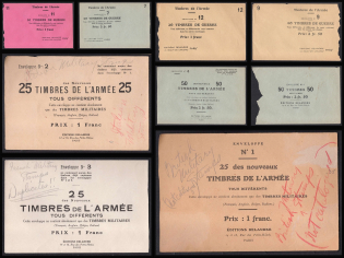 Military Post, France, Stock of Cinderellas, Non-Postal Stamps, Labels, Advertising, Charity, Propaganda, Covers