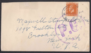 New Zeland - New York, United States, Railway, Stock of Cinderellas, Non-Postal Stamps, Labels, Advertising, Charity, Propaganda, Cover