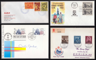 1957-83 Europe, United States, Stock of Cinderellas, Non-Postal Stamps, Labels, Advertising, Charity, Propaganda, First Day Covers