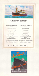 1931 Hamburg - American Line, Germany, United States, Ships, Stock of Cinderellas, Non-Postal Stamps, Labels, Advertising, Charity, Propaganda, Postcard