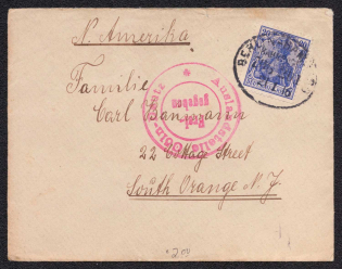 Cologne, Germany - New York, United States, Fleet, Ship, Stock of Cinderellas, Non-Postal Stamps, Labels, Advertising, Charity, Propaganda, Cover
