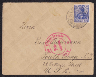 Wounded and Sick Officers, Red Cross, Germany - New York, United States, Stock of Cinderellas, Non-Postal Stamps, Labels, Advertising, Charity, Propaganda, Cover