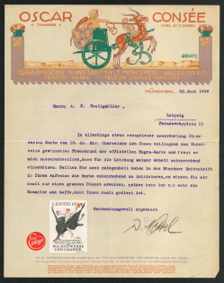 1914 Graphic Installation, Munich - Leipzig, Germany, Stock of Cinderellas, Non-Postal Stamps, Labels, Advertising, Charity, Propaganda, Letter