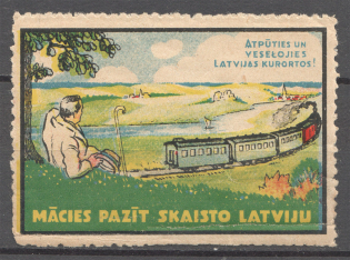 Latvia Relax and Get Better Baltic Non-Postal Label (MNH)