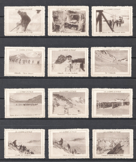 The War of Italy, Military, Stock of Cinderellas, Non-Postal Stamps, Labels, Advertising, Charity, Propaganda