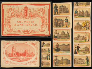 Architecture of Amsterdam, Netherlands, Stock of Cinderellas, Non-Postal Stamps, Labels, Advertising, Charity, Propaganda, Booklet with Photos