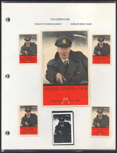 1936 Leipzig Spring Fair, Germany, Stock of Cinderellas, Non-Postal Stamps, Labels, Advertising, Charity, Propaganda