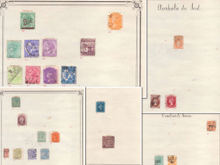 South Australia, British Colonies, Collection with XIX ct. Valuable Stamps