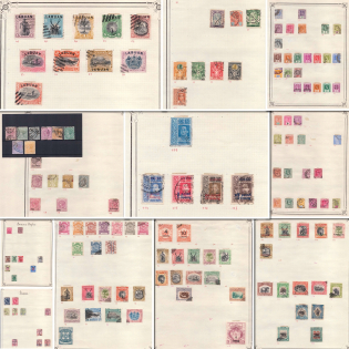 Asia, British Colonies, Collection with XIX ct. Valuable Stamps