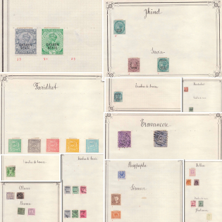 Indian States, British Colonies, Collection with XIX ct. Valuable Stamps