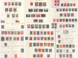Chile, Collection of Stamps