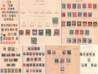 Chile, Collection of Stamps (Canceled)