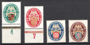 1926 Weimar Republic, Germany (Mi. 398 - 401, Full Set, CV $270)