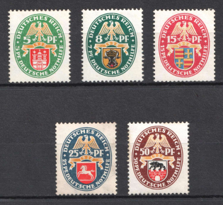 1928 Weimar Republic, Germany (Mi. 425 - 429, Full Set, CV $310, MNH)
