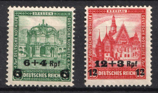 1932 Weimar Republic, Germany (Mi. 463 - 464, Full Set, CV $80, MNH)