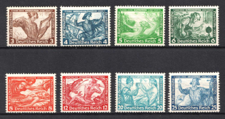 1933 Third Reich, Germany, Wagner (Mi. 499 A - 501 A, 502 B, 503 A - 504 A, 505 B, 506 A, Certificate, CV $1,920, MNH)
