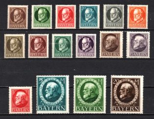 1914-15 Bavaria, Germany (Mi. 94 I - 109 I, CV $260)