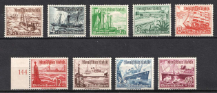 1937 Third Reich, Germany (Mi. 651 - 659, Full Set, CV $130, MNH)