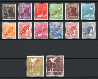 1949 West Berlin, Germany (Mi. 21 - 34, Certificate, Full Set, CV $1,800, MNH)