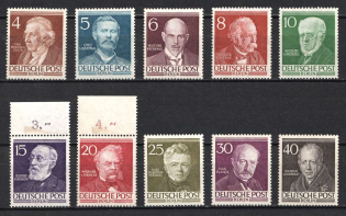 1952-53 West Berlin, Germany (Mi. 91 - 100, Full Set, CV $170, MNH)