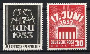 1953 West Berlin, Germany (Mi. 110 - 111, Full Set, CV $70, MNH)