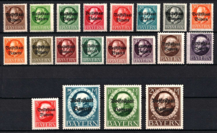 1919-20 Bavaria, Germany (Mi. 116 A - 135 A, Full Set)