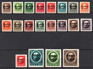 1919-20 Bavaria, Germany (Mi. 116 B - 135 B, Full Set)