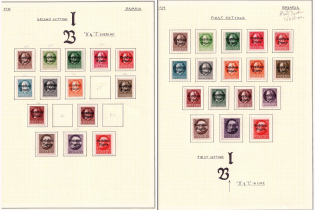 1919-20 Bavaria, Germany (Various Positions of the Overprints Settings)
